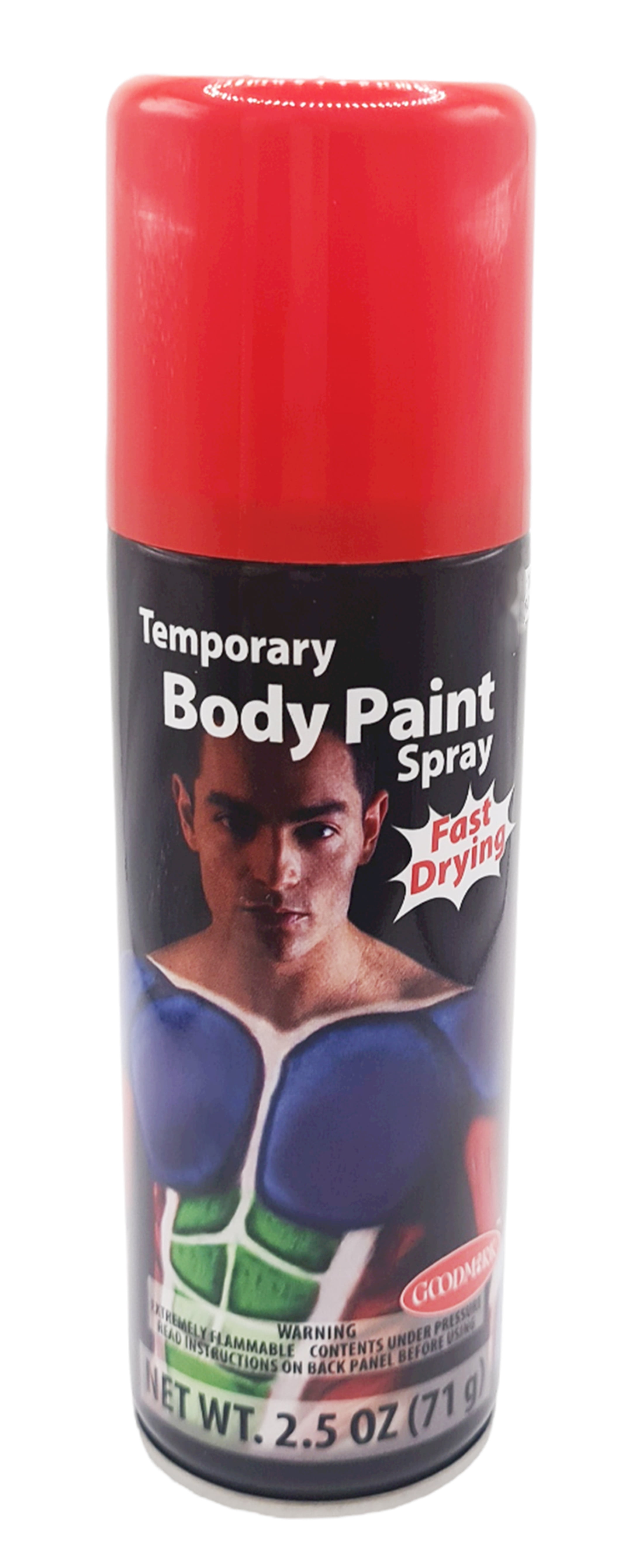 Goodmark Halloween Body Paint Spray Makeup, Red, Unisex, Adult, Net Wt