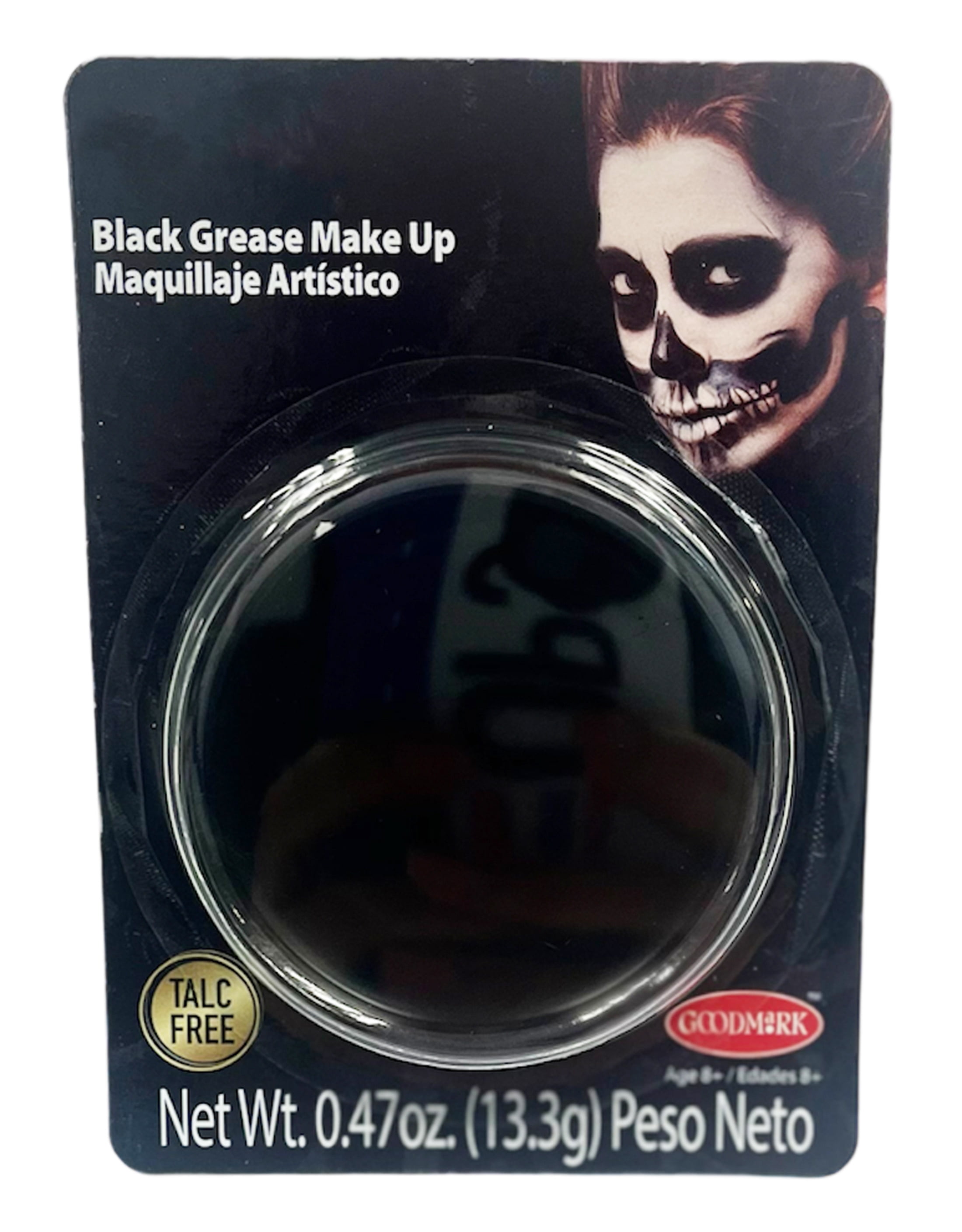 Goodmark Halloween Grease Makeup, Black, for Face and Body, Unisex, Net