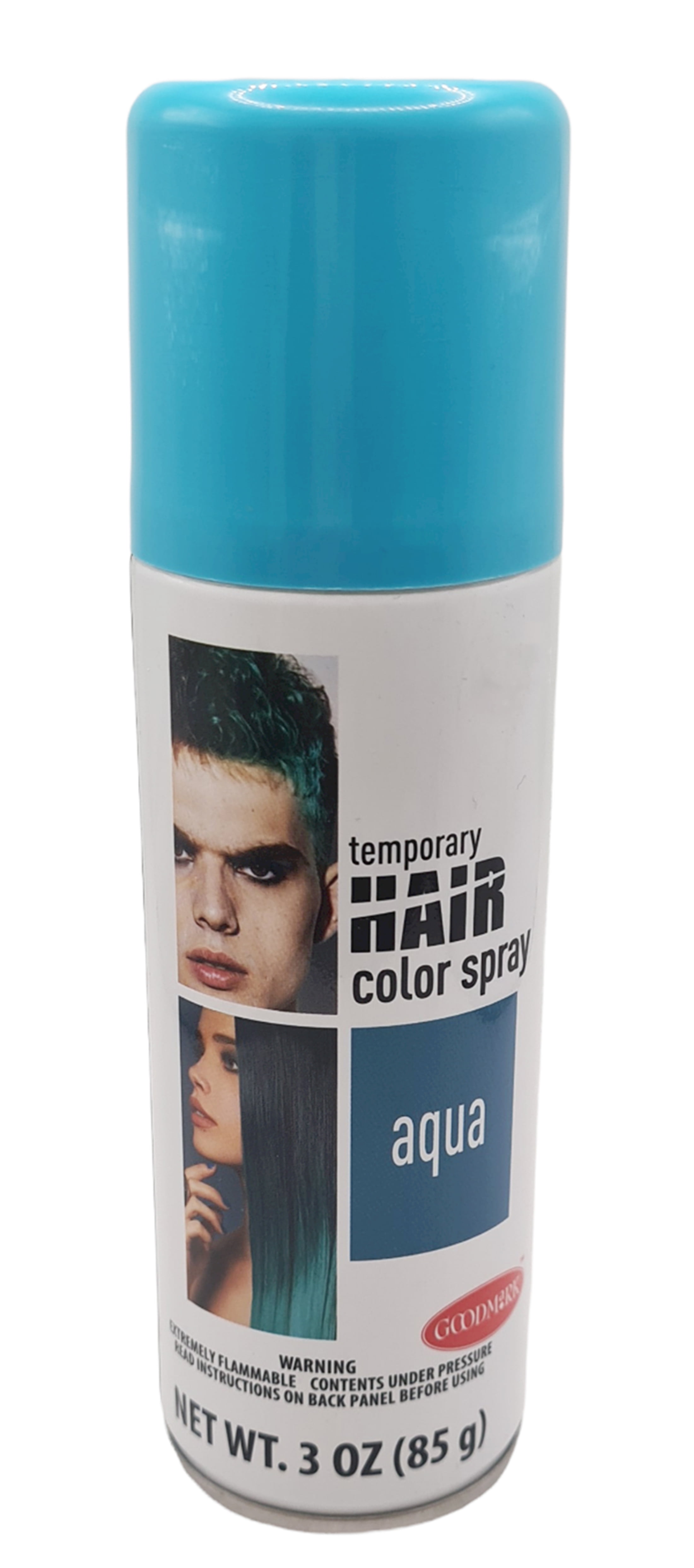 Goodmark Halloween Temporary Hair Color Spray Makeup, Aqua, Unisex