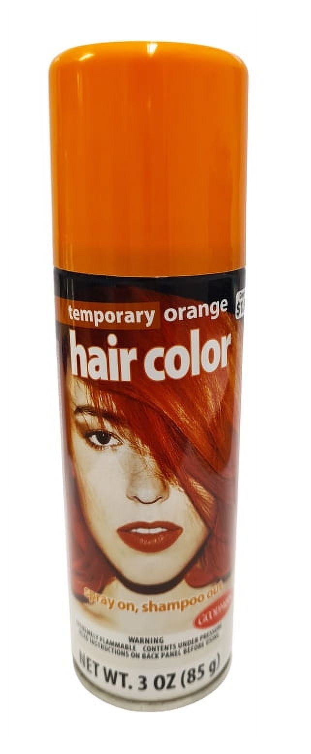 Goodmark Halloween Temporary Hair Color Spray, Orange, Net Wt. 3oz (85g