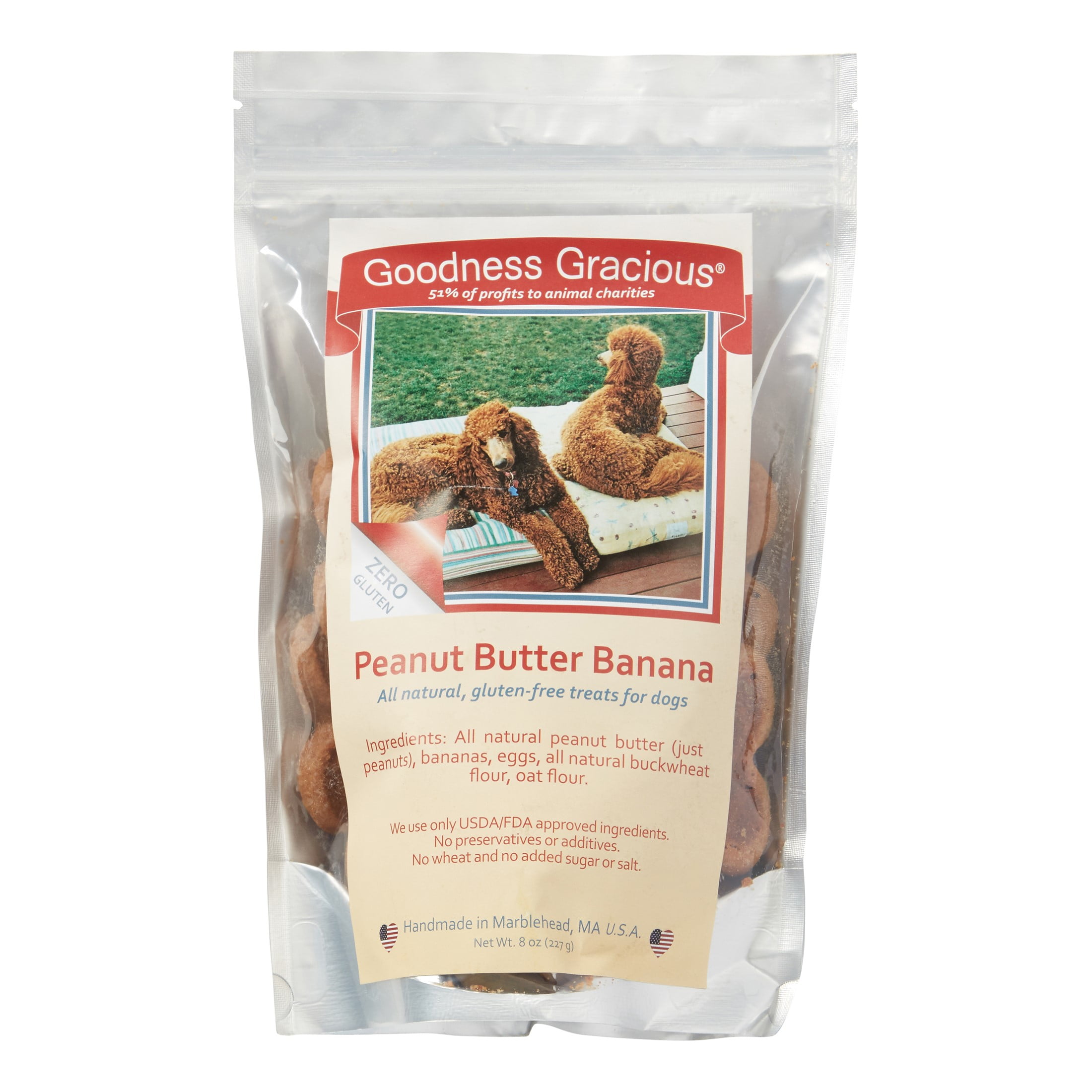 Goodness Gracious Peanut Butter Banana Dog Treats 8 Oz Walmart