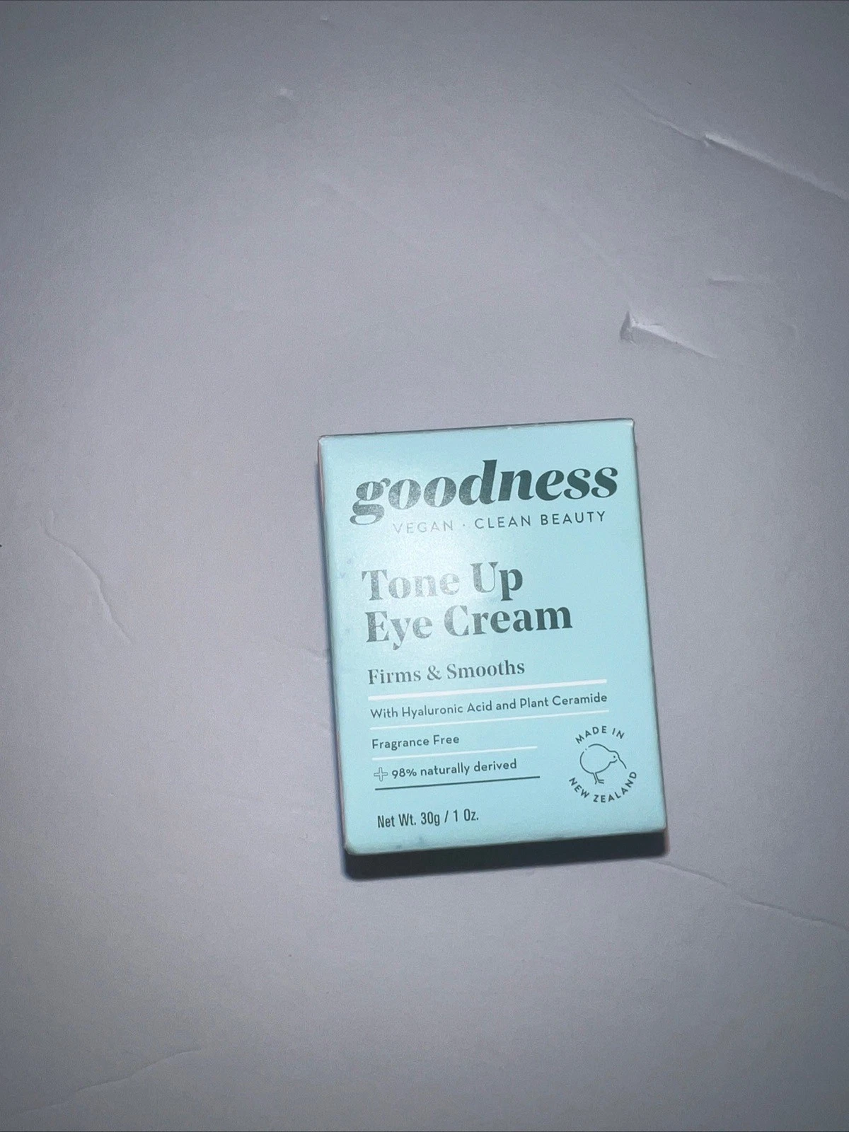 Goodness Vegan Clean Beauty Tone Up Eye Cream 30g