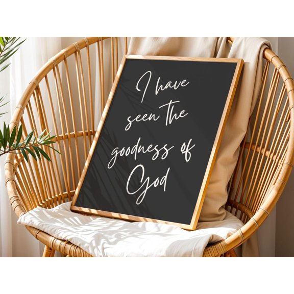 Goodness of God Scripture, Modern Christian Wall Art, Home Decor, Room Decor