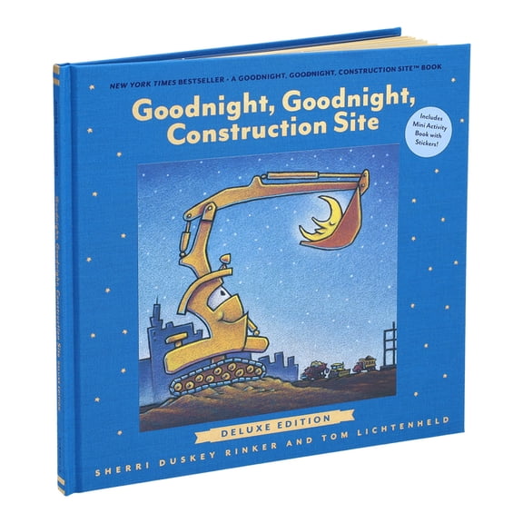 Goodnight Construction Site Goodnight, Goodnight, Construction Site Deluxe Edition: Includes Mini Activity Book with Stickers!, (Hardcover)