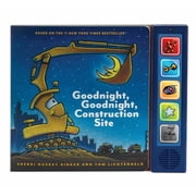 Goodnight, Goodnight, Construction Site Sound Book Construction Books for Kids, Books with Sound for Toddlers, Childrens Truck Books, Read Aloud Books Hardcover