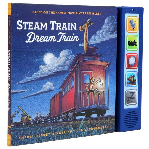 Pre-Owned Goodnight, Goodnight, Construc: Steam Train, Dream Train Sound Book : (Sound Books for Baby, Interactive Books, Train Books for Toddlers, Children's Bedtime Stories, Train Board Books) (Edition 1) (Hardcover)