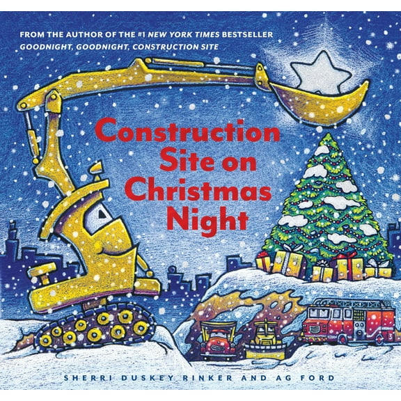 Goodnight Construction Site Construction Site on Christmas Night: (Christmas Book for Kids, Children's Book, Holiday Picture Book), (Hardcover)