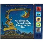 SHERRI DUSKEY RINKER; TOM LICHTENHELD Goodnight, Goodnight Construction Site: Goodnight Goodnight Construction Site Sound Book: (Construction Books for Kids, Books with Sound for Toddlers, Children's Truck Books, Read Aloud Books) (Board