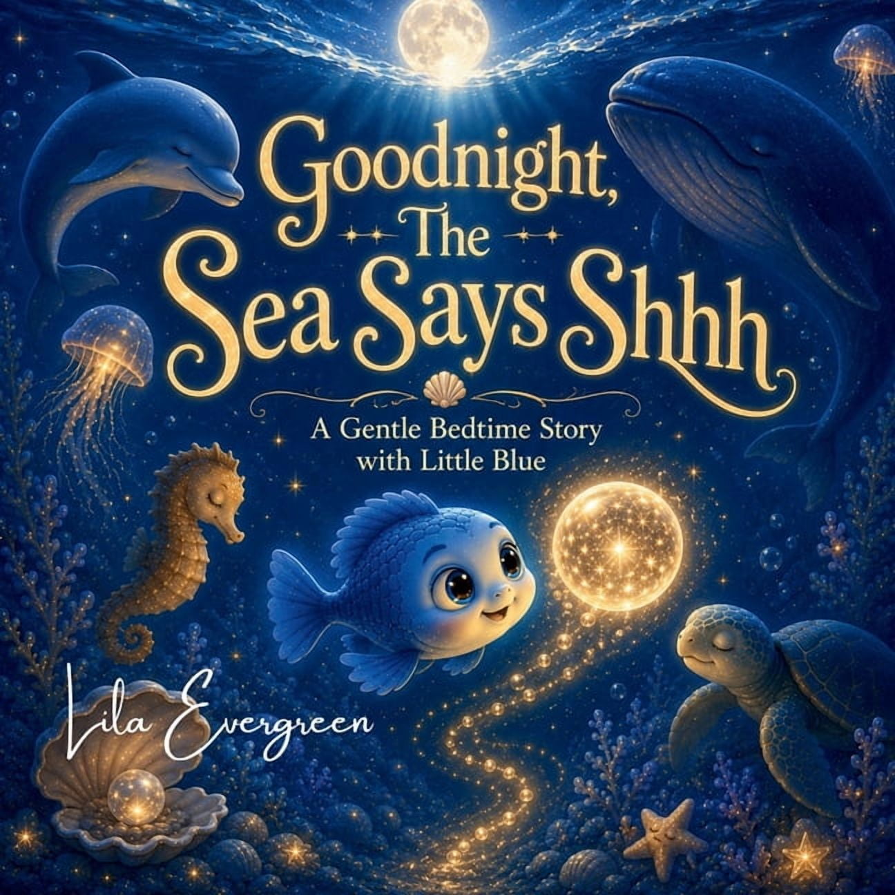 Goodnight, Little Spark Goodnight, The Sea Says Shhh: A Calming Bedtime Story with Ocean Animals for Toddlers, Book 2, (Paperback)