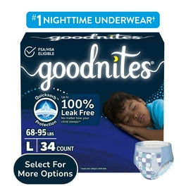 Goodnites Girls' L/LXサイズ29枚入り Goodnites Girls' Bedwetting Underwear, L/XL (60-125+ lbs