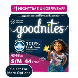 Y-Tu】Nighttime Underwear 1パック(18枚入り) Goodnites Boys