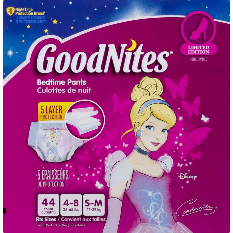 Goodnites Bedwetting Underwear for Girls, S/M (Pack of 14)