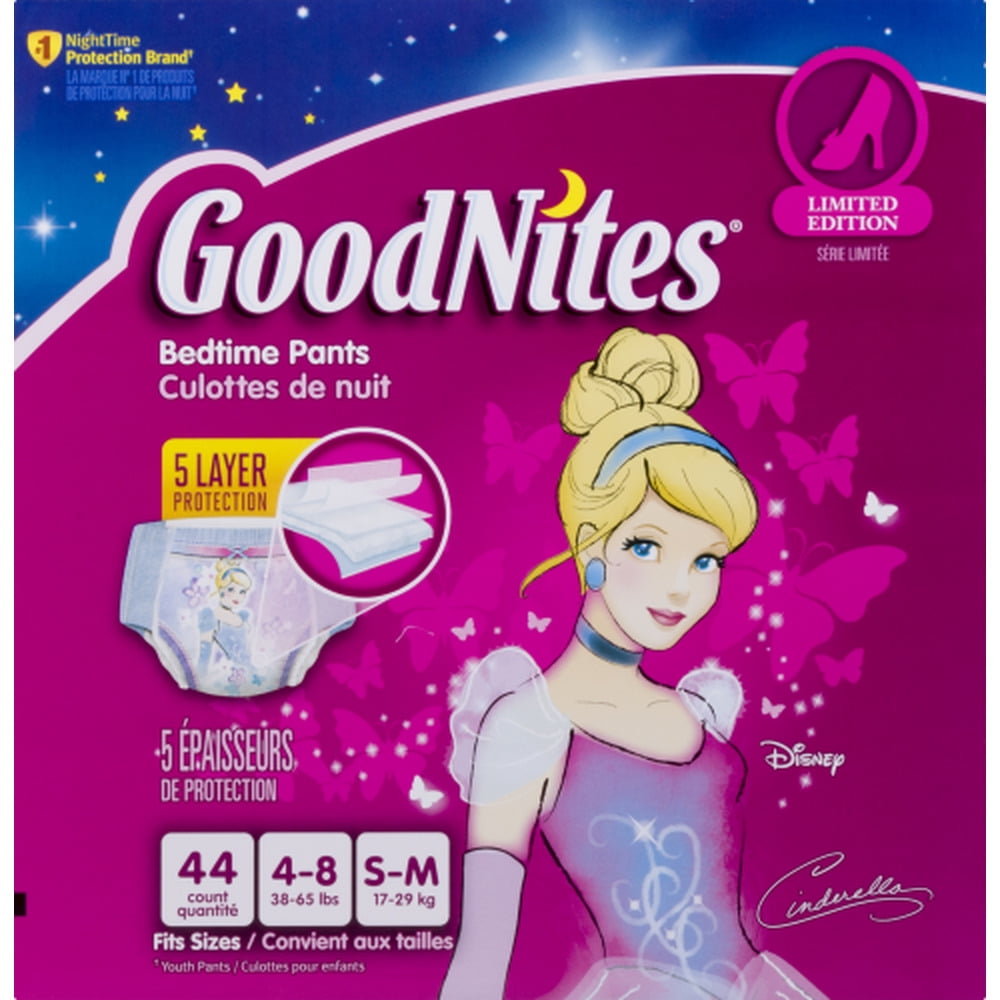 Goodnites Bedwetting Underwear for Girls S/M (Pack of 2)