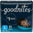 Goodnites Boys Night Time Bedwetting Underwear, Size L, 11 Ea ...