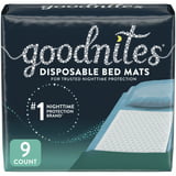 Goodnites Disposable Bed Pads for Bedwetting, 9 Ct (Select for More ...