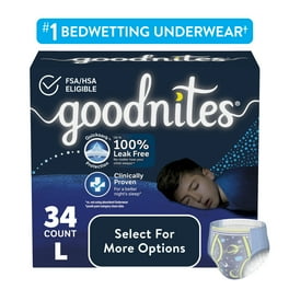 Goodnites Nighttime Bedwetting Underwear, Boys' XL (95-140 Lb.), 63Ct,  Fsa/Hsa-E