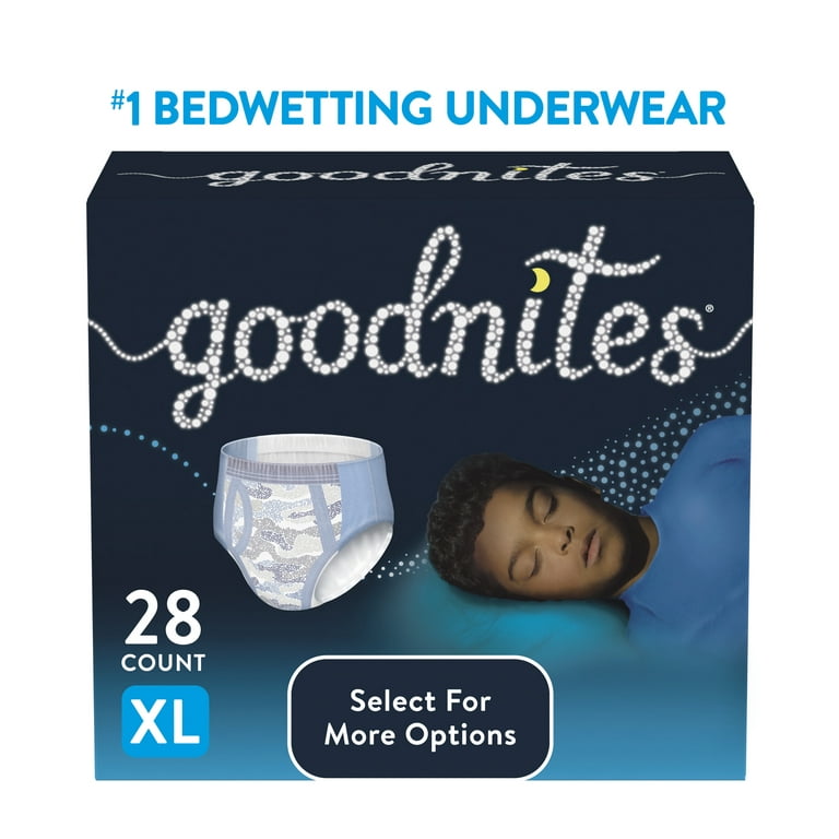 Goodnites Nighttime Bedwetting Underwear for Boys, XL, 28 Ct (Select for  More Options)