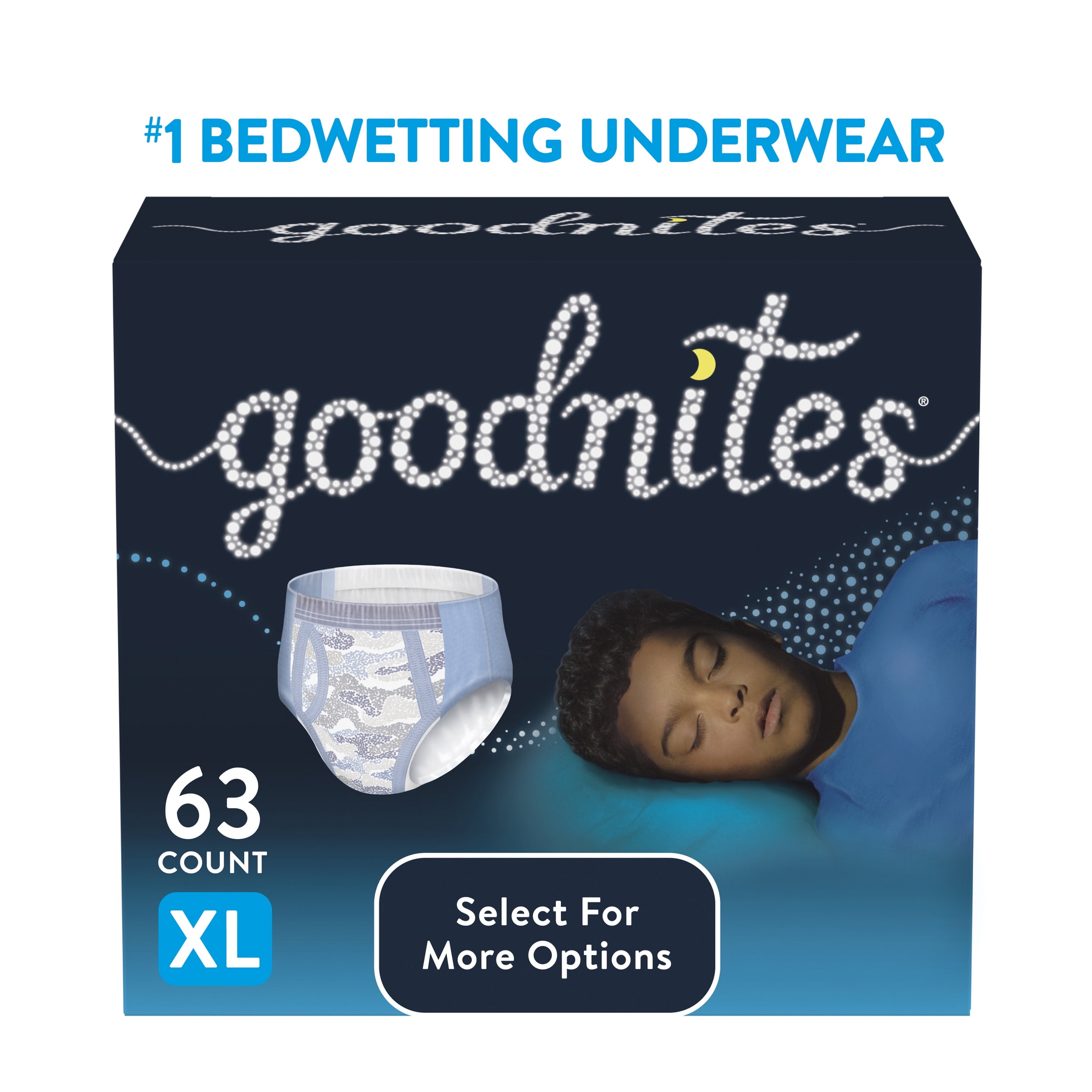 Goodnites Nighttime Bedwetting Underwear for Boys, XL, 63 Ct (Select for  More Options) 