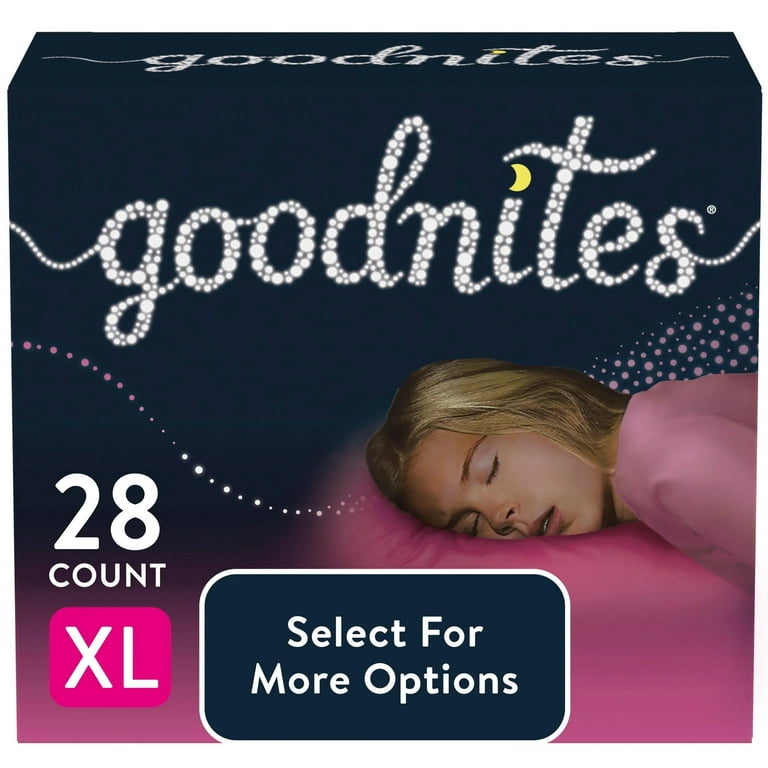 Goodnites Girls' Nighttime Bedwetting Underwear, XL - 28 ct