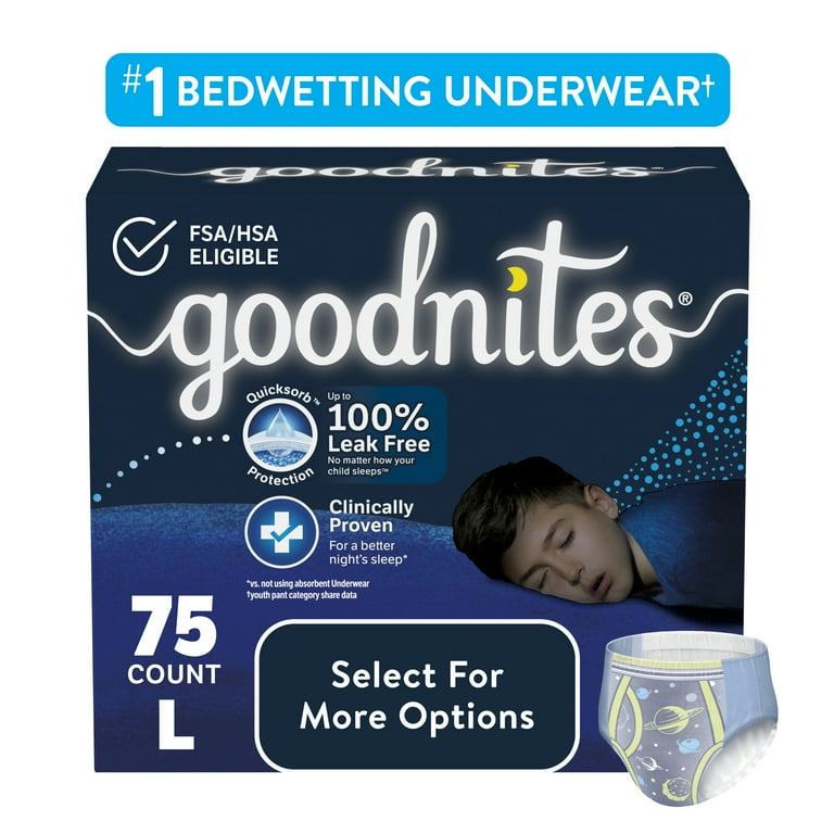 Dropship GoodNites Goodnites Boys' Nighttime Bedwetting Underwear