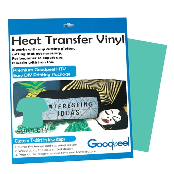 Goodpeel hotpeel HTV 10in X 12in 15 sheets pack Mint