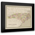 thumbnail image 1 of Goodrich 23x20 Black Modern Framed Museum Art Print Titled - North Carolina - Goodrich 1841, 1 of 5