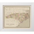 thumbnail image 1 of Goodrich 23x20 White Modern Wood Framed Museum Art Print Titled - North Carolina - Goodrich 1841, 1 of 4
