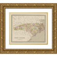 thumbnail image 1 of Goodrich 31x26 Gold Ornate Wood Framed with Double Matting Museum Art Print Titled - North Carolina - Goodrich 1841, 1 of 4