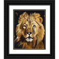 thumbnail image 1 of Goodrich, Chelsea 15x18 Black Ornate Wood Framed with Double Matting Museum Art Print Titled - Lion, 1 of 4