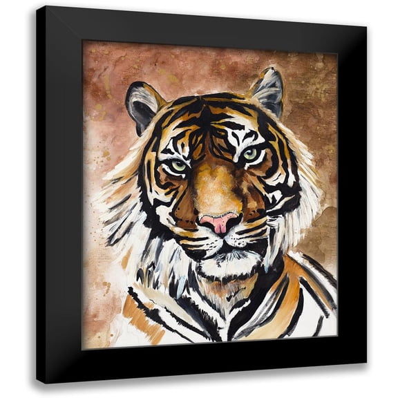Goodrich, Chelsea 20x24 Black Modern Framed Museum Art Print Titled - Tiger