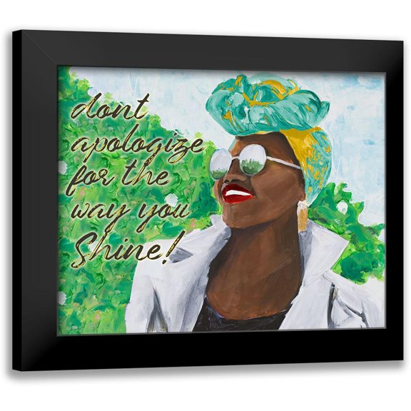 Goodrich, Chelsea 24x20 Black Modern Framed Museum Art Print Titled - Shine