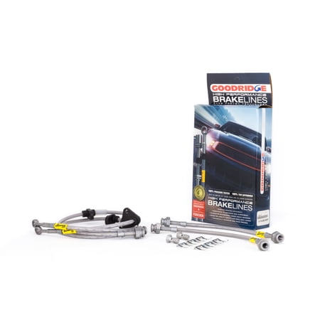 Goodridge 92-95 Honda Civic All Models w/ Rear Drum / 93-00 Del Sol Rear Drum SS Brake Lines Fits select: 1994 HONDA CIVIC DX/LX, 1992-1993 HONDA CIVIC DX