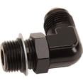 thumbnail image 1 of Goodridge AN921-08DBLK High-Flow Port Adapter Fitting, -8AN, 90 Degree, 1 of 2