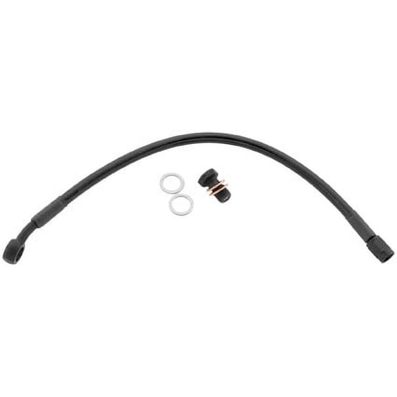 Goodridge HD0127-1FPBK+10 Ebony 2 Front Upper ABS Brake Line Kit
