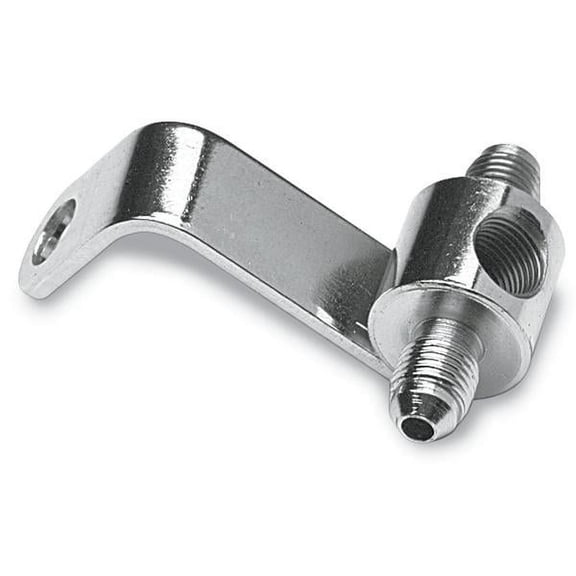 Goodridge PMCHD-015 Universal Rear Junction Block with Brake Light Switch Mount - 1/8in. NPT Threads - Chrome