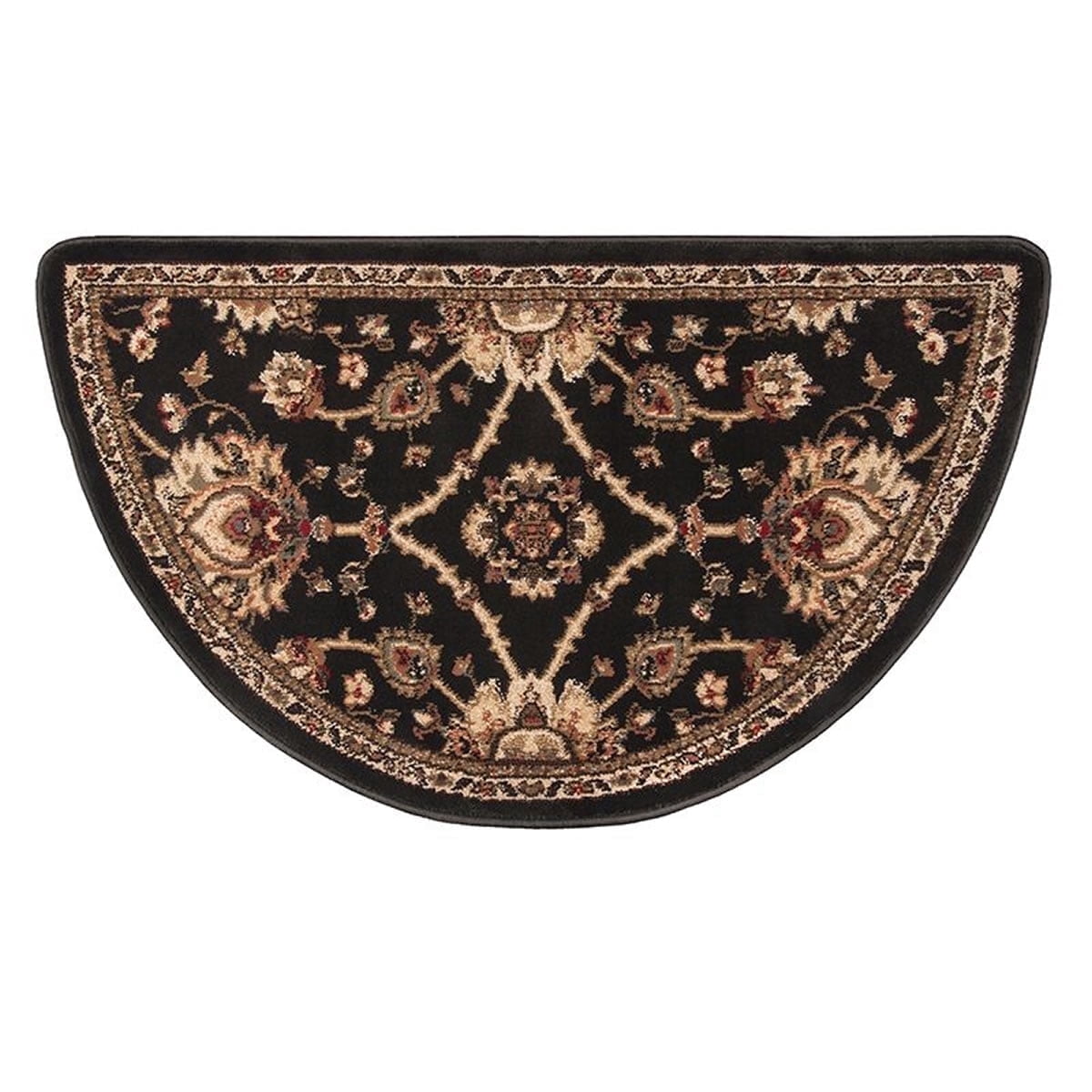WoodEze Oriental II Black Hearth Rugs, 25