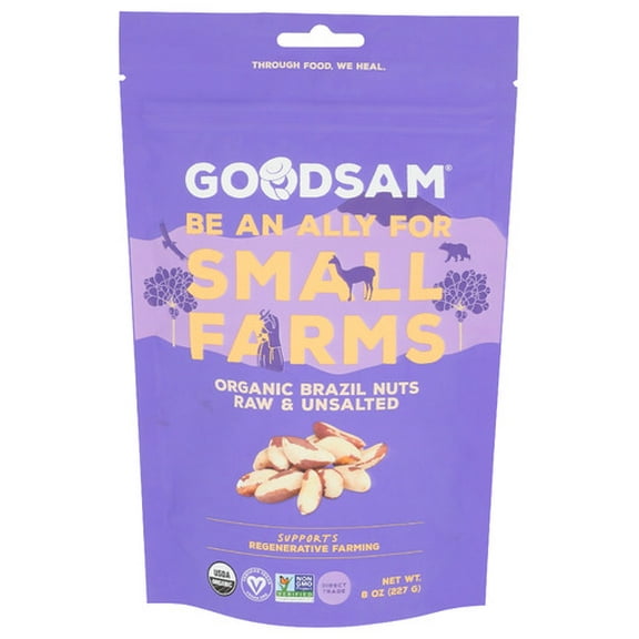 Goodsam Brazil Raw Unsalted Nuts 8 oz (Pack of 8)