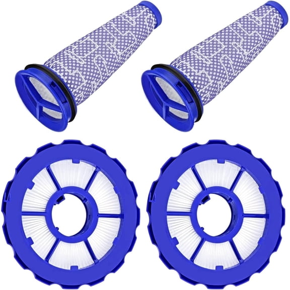 Goodsby 4 Pack Replacement Kit Pre & Post Motor HEPA Filter for Dyson DC50 Animal Multi Floor Complete Vacuum Cleaner Part # 965081-01, 965080-01
