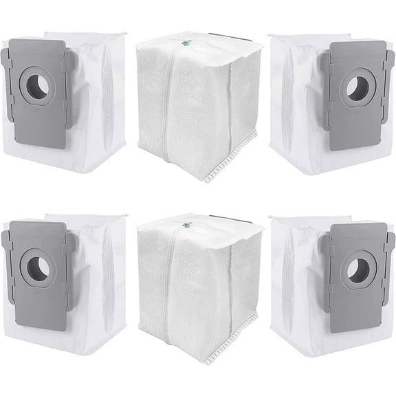Goodsby 6 Pack Reusable Zippered Replacement Dust Bags for iRobot Roomba i s and j Series i1 i1+ i2 i2+ i3 i3+ i4 i4+ i6 i6+ i7 i7+ j7 j7+ i8 i8+ s9 s9+ Plus Vacuum Clean Base Automatic Dirt Disposal
