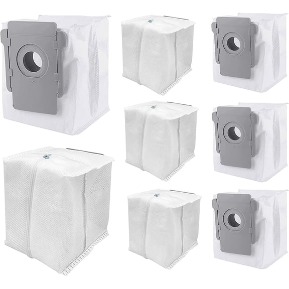 Goodsby 8 Pack Reusable Zippered Replacement Dust Bags for iRobot Roomba i s and j Series i1 i1+ i2 i2+ i3 i3+ i4 i4+ i6 i6+ i7 i7+ j7 j7+ i8 i8+ s9 s9+ Plus Vacuum Clean Base Automatic Dirt Disposal