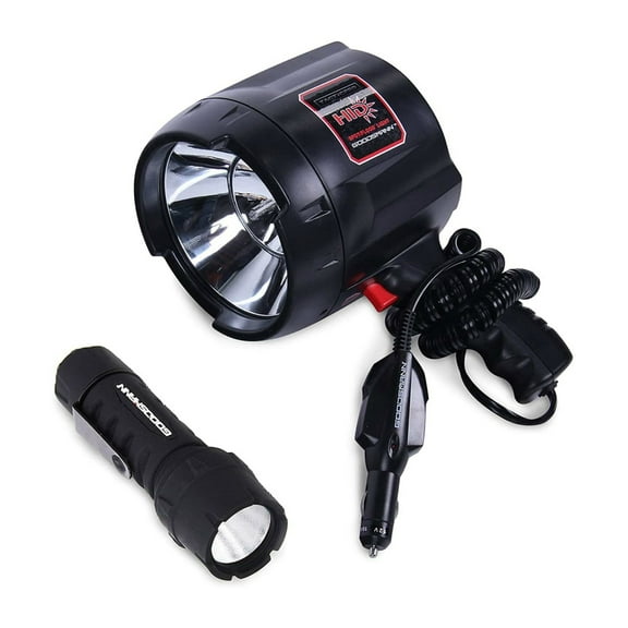 Goodsmann TACTICPRO Lighting Set (Goodsmann TACTICPRO Powerful 2000 Lumen HID Spotlight 9924-0011-06 + Goodsmann Tacticpro LED Flashlight 9924-0011-01)