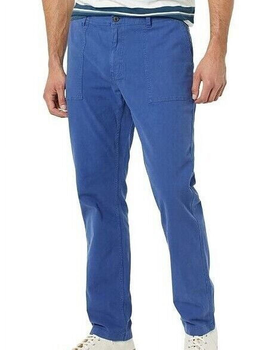Goodthreads Men's AthleticFit Porkchop Pocket Stretch Canvas Utility Pant 34W X 32L Blue