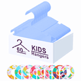 thumbnail image 1 of Northern Brothers Baby Hangers 60 Pack, Kids Nursery Closet Organizers with Anti-Slip Dividers, Blue (1-Tier, Space-Saving), 1 of 7
