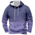 thumbnail image 1 of Goodtrade8 Athletic Big and Tall Mens Sweatshirts Hooded Gradient Drawstring Long Sleeve Pocket Hoodies for Men Big and Tall Winter, 1 of 2