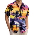 thumbnail image 1 of Goodtrade8 Button down Shirts for Men Short Sleeve Gift for Him Work Shirts Pockets Hawaiian Tops Graphics Summer Collared Tropical Mens T-Shirts Vacation, 1 of 5