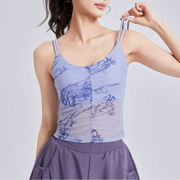 Goodtrade8 Camisole Tank Tops for Women Workout Casual Tshirts Sleeveless Round Neck Summer Pullover Undershirts Womens Tops Work