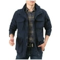 thumbnail image 1 of Goodtrade8 Casual Mens Jackets Zip up Hooded Plain Pocket Long Sleeve Mens Coats Outerwear Winter, 1 of 2