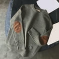 thumbnail image 1 of Goodtrade8 Color Block Mens Sweater Big and Tall Casual Crew Neck Warm Long Sleeve Pullover Sweaters for Men Sizes M-5XL, 1 of 7