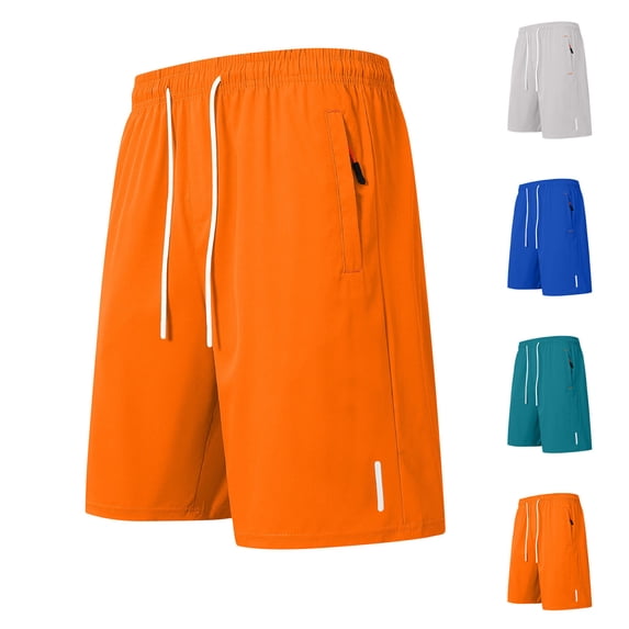 Goodtrade8 Dry Fit Athletic Shorts for Men Pockets Gym Short Pants Running Lightweight,Drawstring Summer Elastic Waist Breathable Mens Shorts Ropa,Size 26