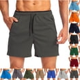 thumbnail image 1 of Goodtrade8 Dry Fit Athletic Shorts for Men Workout Lightweight Short Pants Running Pockets Drawstring,Summer Elastic Waist Mens Shorts Moisture Wicking,Size 27, 1 of 5